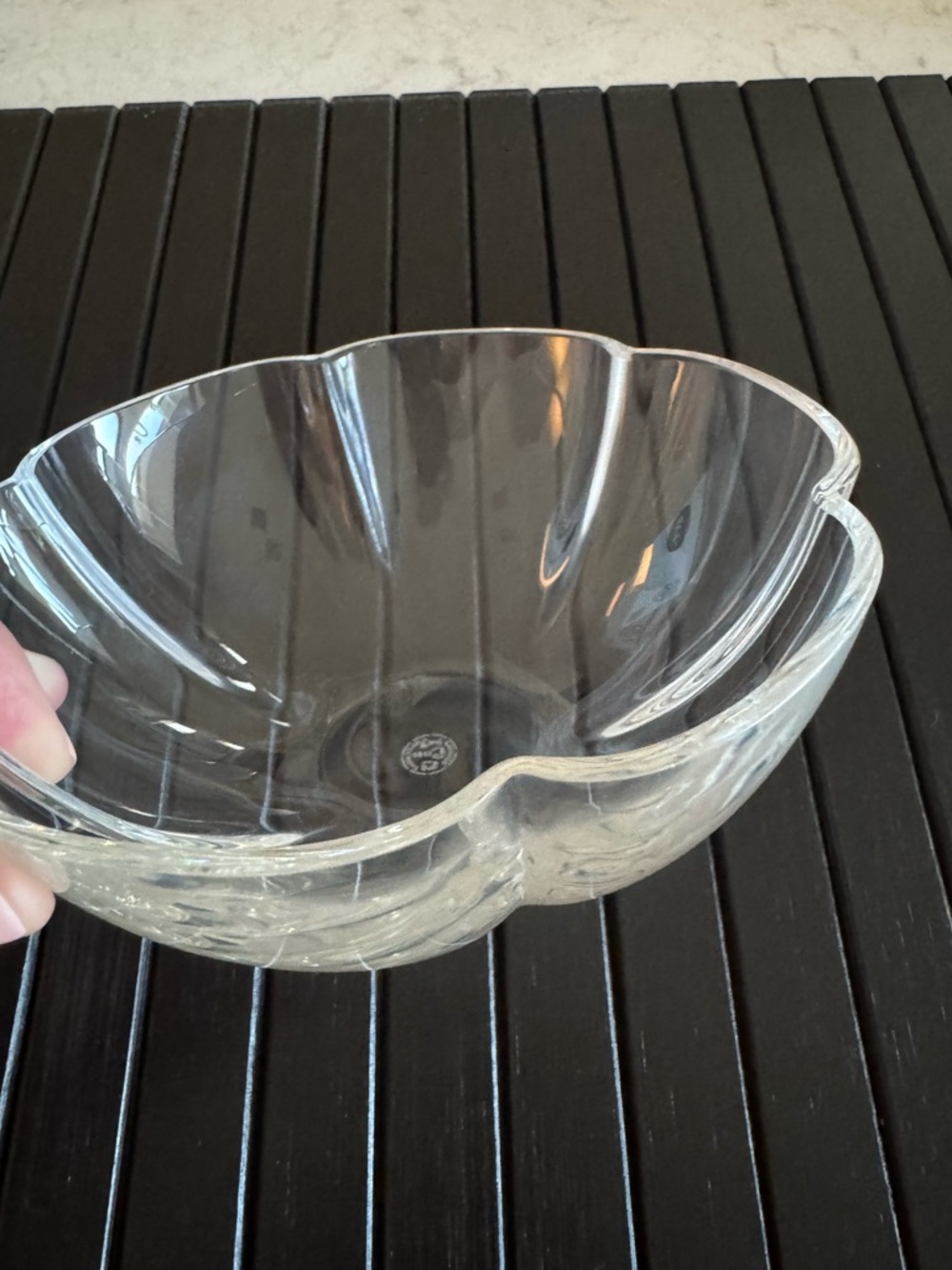 Baccarat Crystal Flower Bowl - Picture 5 of 8